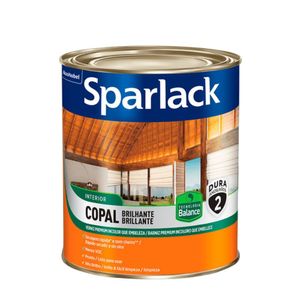 Verniz Sparlack Copal Balance Transparência Brilhante 900ml Coral