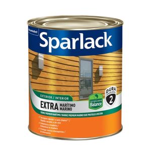 Verniz Sparlack Extra Maritimo Base Água Acetinado Natural 900ml Coral