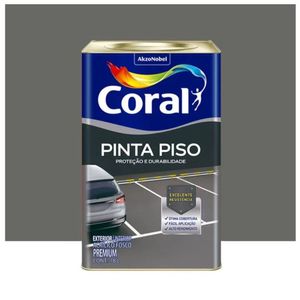 Tinta Pinta Piso Fosco Cinza Escuro 18l Coral