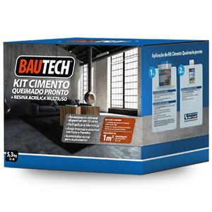 Kit Cimento Queimado Branco 5.3 Kg Bautech