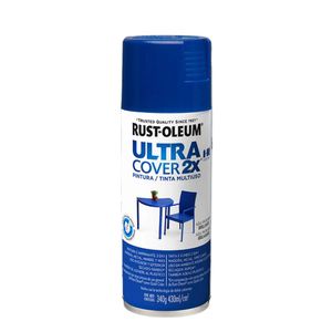 Tinta Spray Ultra Cover 2x Azul Profundo Brilhante 340g Viapol