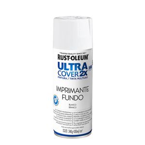 Tinta Spray Ultra Cover 2x Primer Branco Fosco 340g Viapol