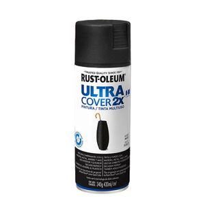 Tinta Spray Ultra Cover 2x Preto Fosco 340g Viapol