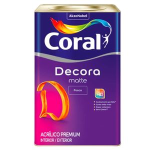 Tinta Decora Fosco Branco Gelo 18l Coral