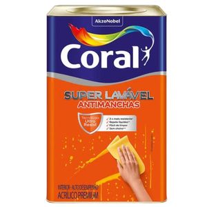 Tinta Super Lavável Fosco Branco Neve 18l Coral