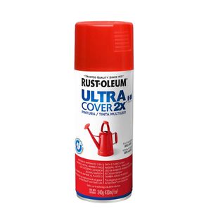 Tinta Spray Ultra Cover 2x Vermelho Maça Brilhante 340g Viapol