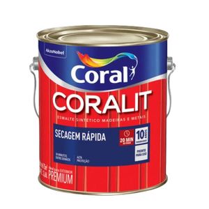 Esmalte Coralit Seca Rápido Base Água Brilhante Branco Gelo 3.6l Coral