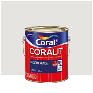 Esmalte Coralit Seca Rápido Base Água Brilhante Branco Gelo 3.6l Coral