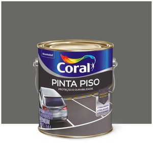 Tinta Pinta Piso Fosco Cinza Escuro 3.6l Coral