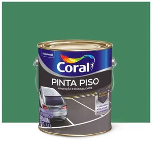 Tinta Pinta Piso Fosco Verde 3.6l Coral