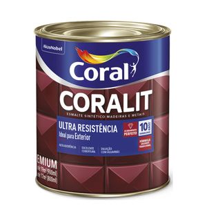 Esmalte Coralit Solvente Acetinado Branco Gelo 900ml Coral