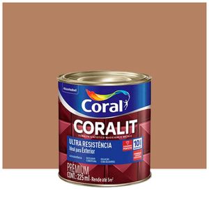 Esmalte Coralit Solvente Alto Brilho Marrom Conhaque 225ml Coral