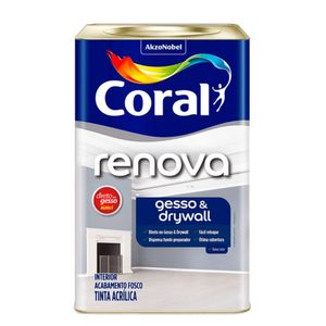 Renova Gesso Drywall Branco Neve 18 Litros Coral