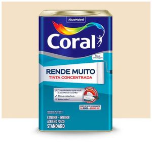 Tinta Rende Muito Fosco Perola 16l Coral
