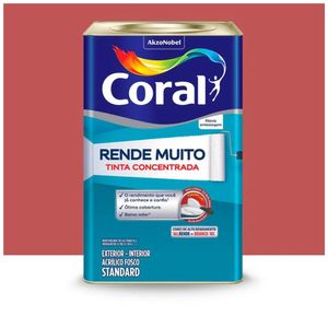Tinta Rende Muito Fosco Suco Goiaba 16l Coral