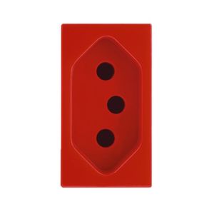 Módulo Iris Tomada 20a Vermelho Soprano