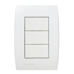 3 Interruptores Ilus 4x2 1 Simples+2 Paral 10a Soprano