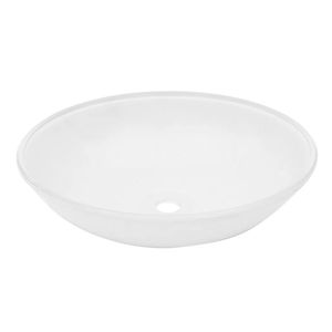 Cuba De Vidro 350mm  Branca Construmarcas