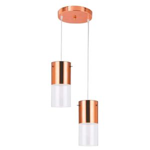 Pendente First Redondo 23cm E27 Cobre 2 Lâmpadas Bronzearte