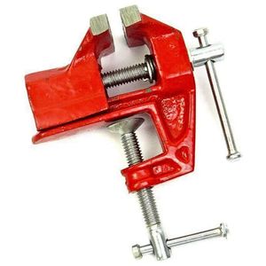 Mini Torno/Morsa 50mm Base Fixa Para Bancada Etilux