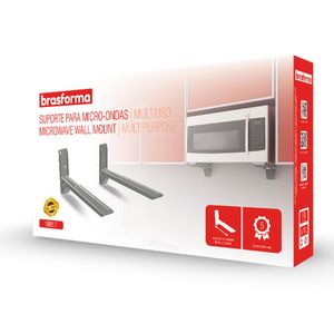 Suporte Para Microondas/Forno Elétrico Prata Brasforma