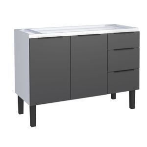Gabinete Aço Júpiter 1.18m Preto Cozimax