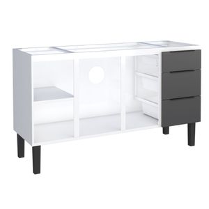 Gabinete Aço Júpiter 1.45m Preto Cozimax