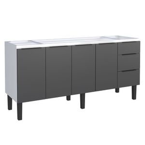 Gabinete Aço Júpiter 1.75m Preto Cozimax