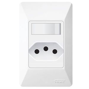 Conjunto 1 Interruptor Simples + 1 Tomada (2p+T) 20a/250v Externo Fame