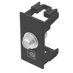 Módulo Habitat Tomada Para Antena De Tv Para Cabo Coaxial Black Fame