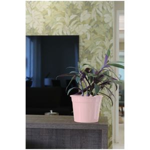 Vaso Alumínio Redondo 15cm Soleil Rosa Bebê Japi