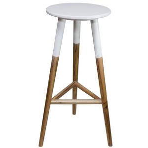 Banqueta Massol Retro 72cm Branca Massol