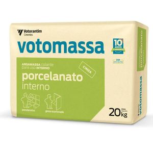 Votomassa Para Porcelanato 20kg Interno Cinza Acabamento De Qualidade Votoran