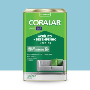 Tinta Coralar Acrílica Mais Desempenho Azul Arpoador 18l Coral