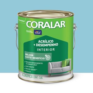 Tinta Coralar Acrílica Mais Desempenho Azul Arpoador 3.6l Coral