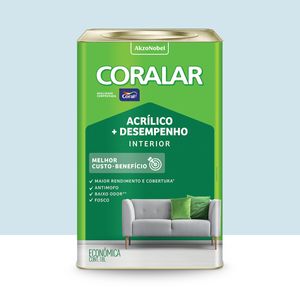 Tinta Coralar Acrílica Mais Desempenho Azul Praia 18l Coral