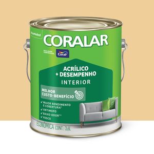 Tinta Coralar Acrílica Mais Desempenho Cromo Suave 3.6l Coral