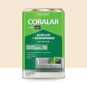 Tinta Coralar Acrílica Mais Desempenho Pérola 18l Coral
