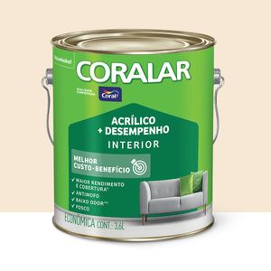 Tinta Coralar Acrílica Mais Desempenho Pérola 3.6l Coral