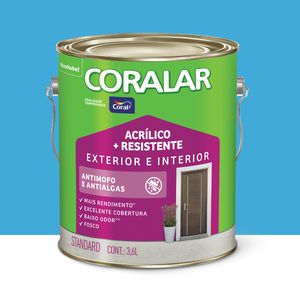 Tinta Coralar Acrílica Mais Resistente Oceano 3.6l Coral