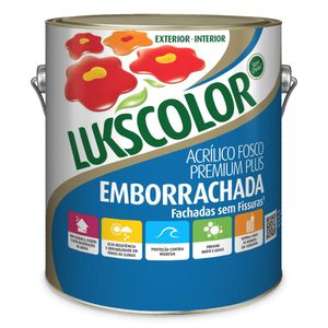 Tinta Emborrachada Acrílico Fosco Premium Plus Branco 3.6l Luckscolor
