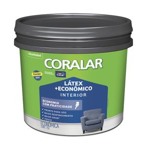 Tinta Coralar Latex Mais Econômico Branco Neve 15l Balde Coral