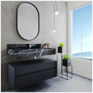 Toucador Genebra 80cm Preto Darabas