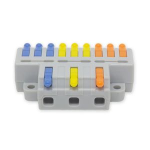 Conector Derivador 3:9 4mm² - 32a 250v - 1,5a Com 1 Peça Interneed