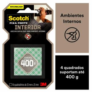 Fita Fixa Forte Dupla Face Espuma 3m