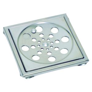 Grelha Inox 304 Quadrada 15cm Com Caixilho Am Metais