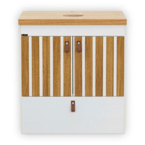 Conj Alba (Touc+Tampo) 58cm Freijo/Branco Fosco Corso