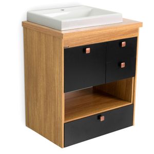 Conj Gianni (Touc+Cuba) 61cm Freijo/Preto Fosco Corso