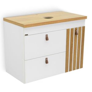 Conj Pina (Touc+Tampo) 79cm Freijo/Branco Fosco Corso
