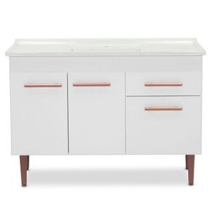 Gabinete Cozinha Valen 117cm Branco Corso